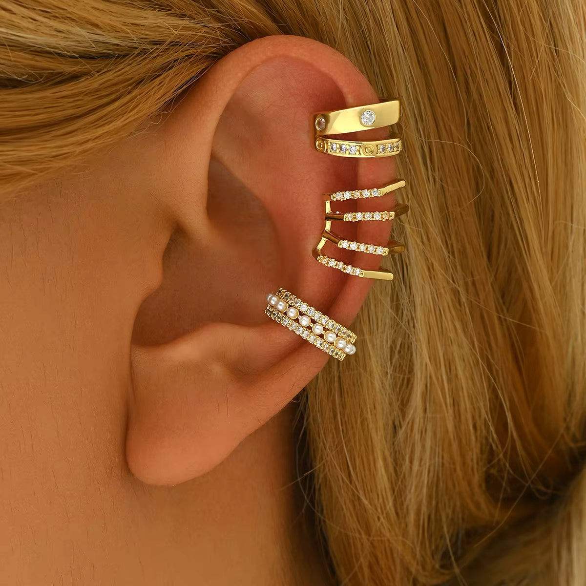 Earcuff Bold & Gold exemple 2
