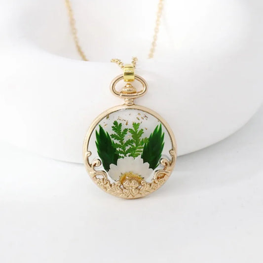 Collier Fleur séchée - Daisy
