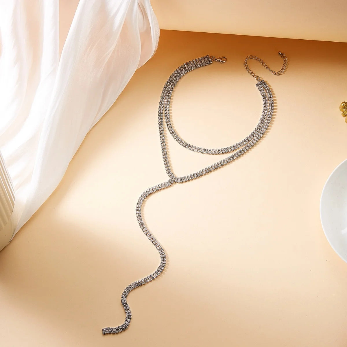 Collier Y - Éclat Vertical