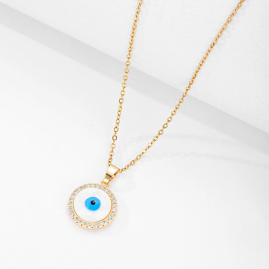 Pendentif Oeil Bleu Grec