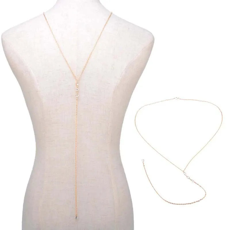 Collier de dos doré - présentation du bijou
