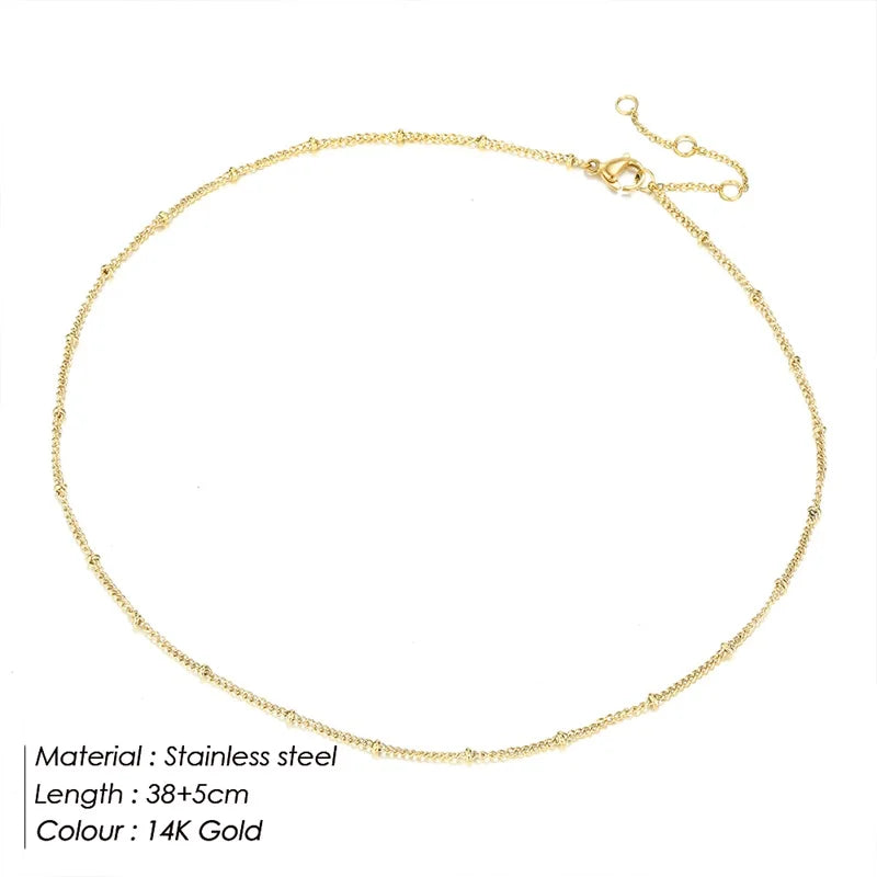 Collier ras de cou en acier inoxydable - vue du modèle