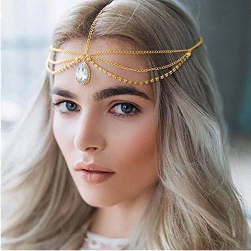 Bijoux de Tête Mariage Oriental