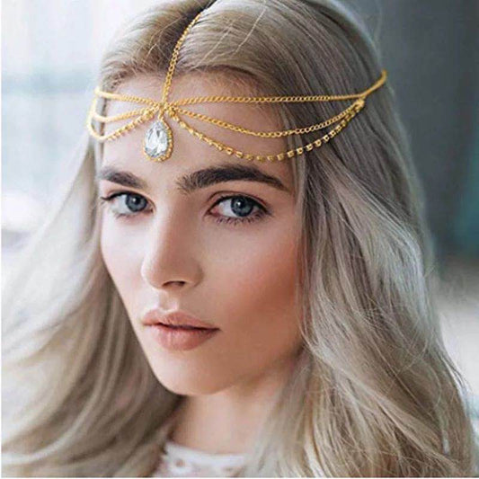 Bijoux de Tête Mariage Oriental