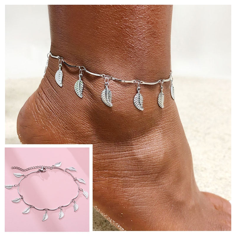 Bracelet de Cheville Plume