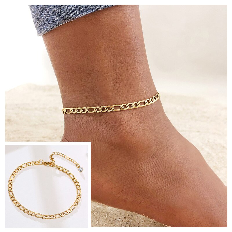Bracelet de Cheville Acier Inoxydable