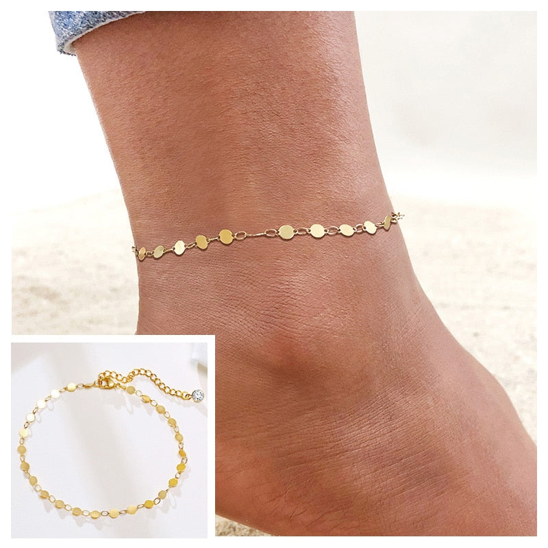 Bracelet de Cheville Plaqué Or