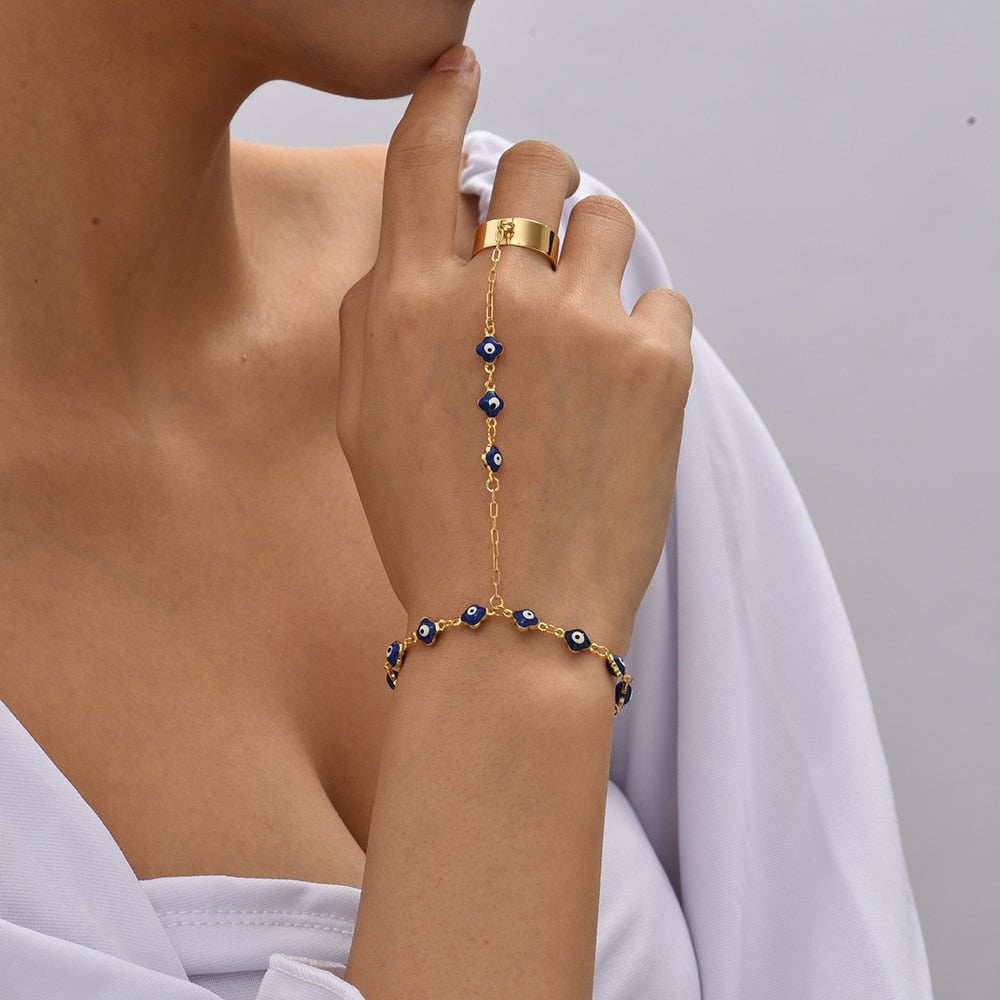 Bracelet Avec Bague Reliée