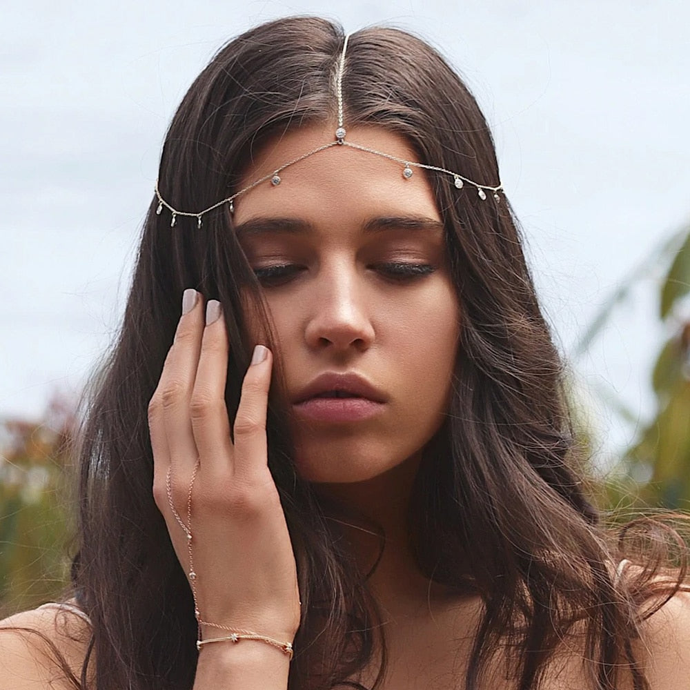 Bijoux de Tête Chaîne