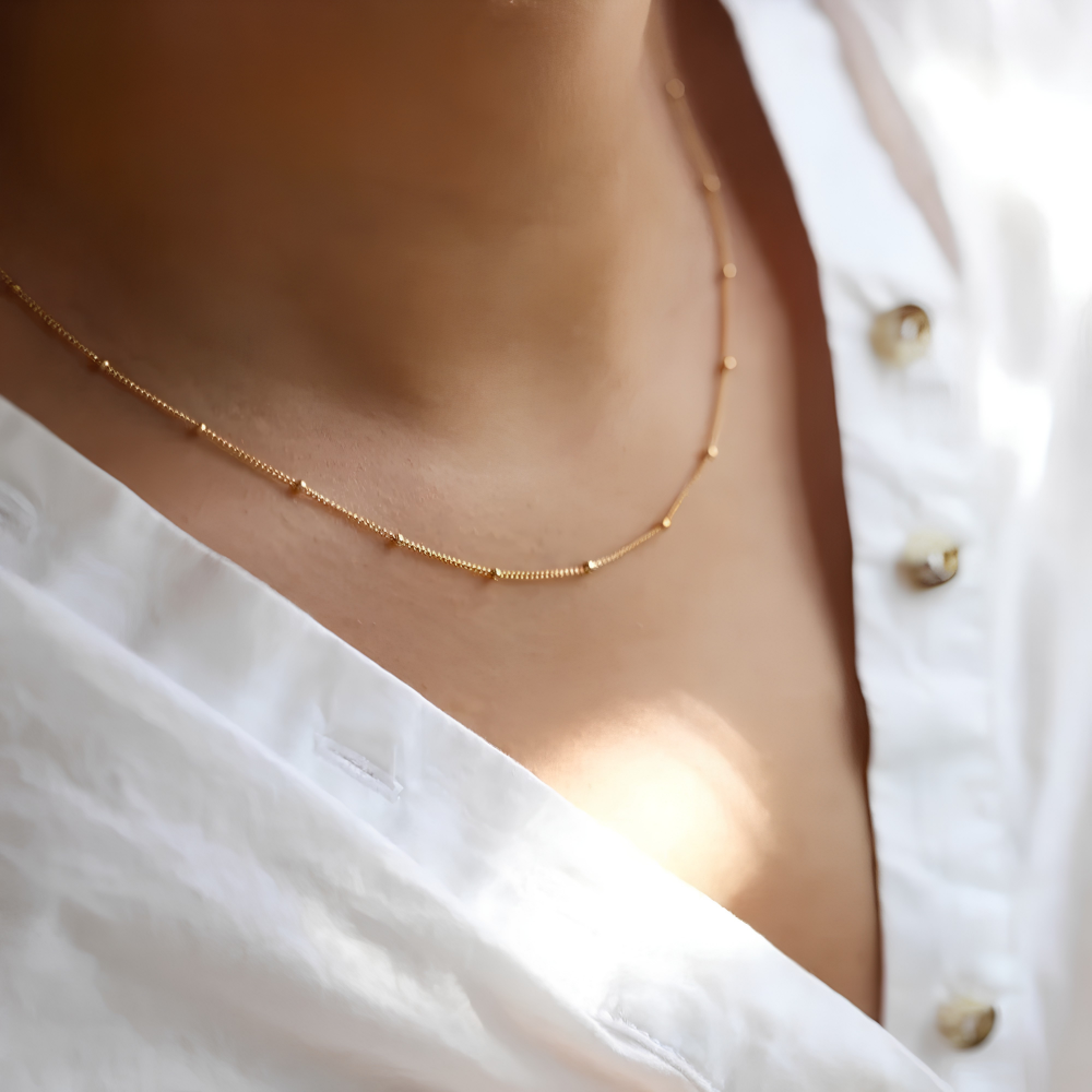 Collier ras de cou - Éclat Doré