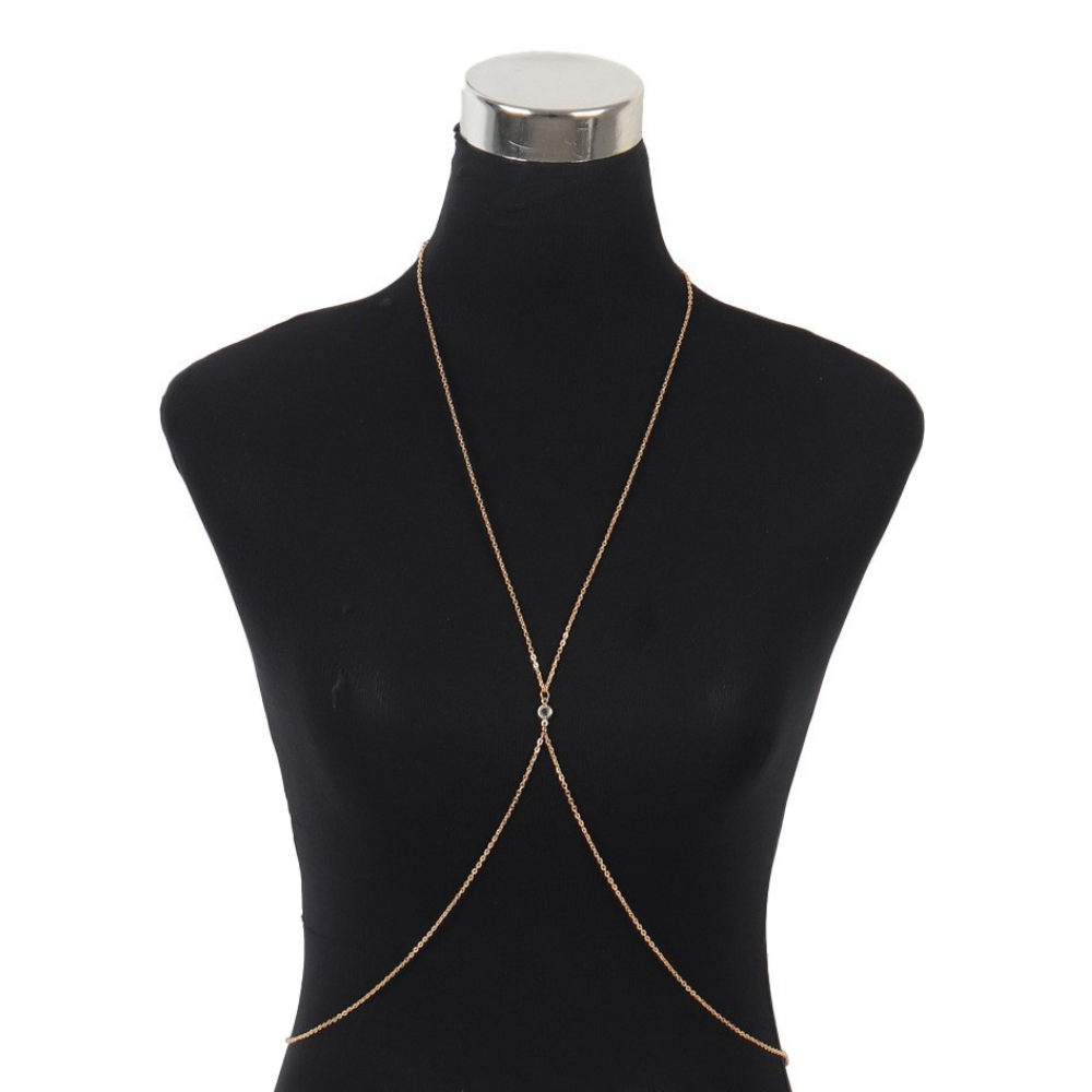 Chaîne de Corps Glamour (Dorée Pierre Brillante)