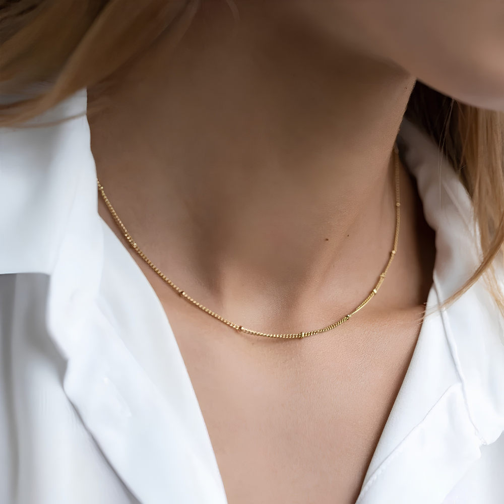 Collier ras de cou - Éclat Doré