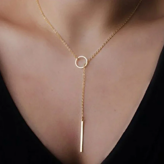 Collier en Y - Éclat lunaire