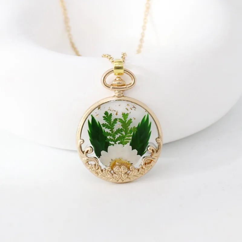 Collier Fleur séchée - Daisy