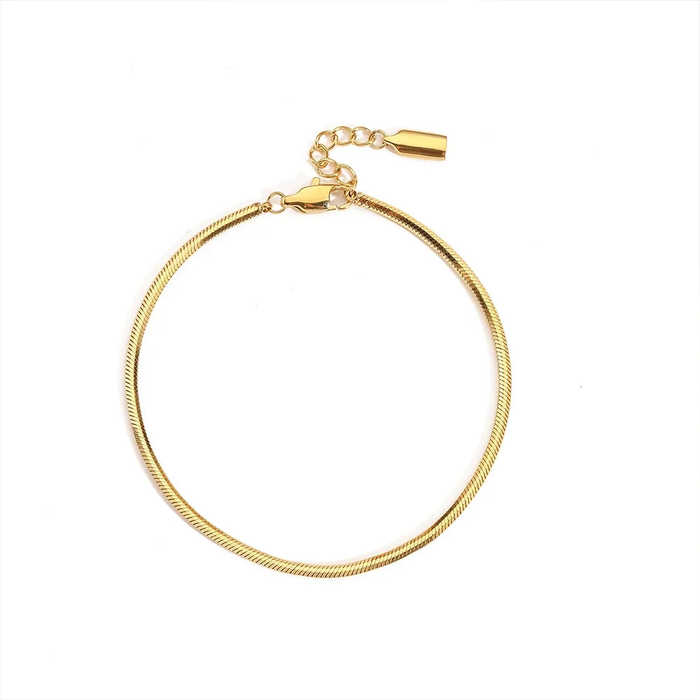 Bracelet serpent en acier inoxydable pour homme
