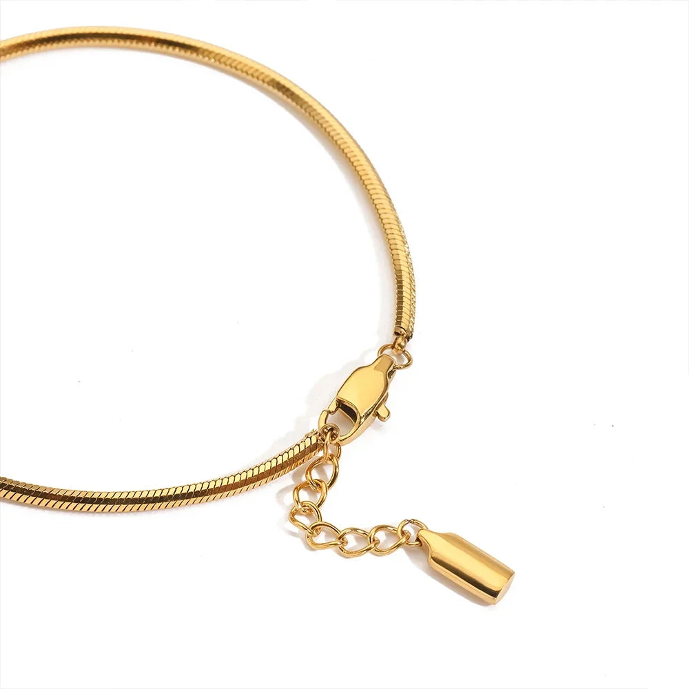 Bracelet serpent chaîne fine en acier inoxydable