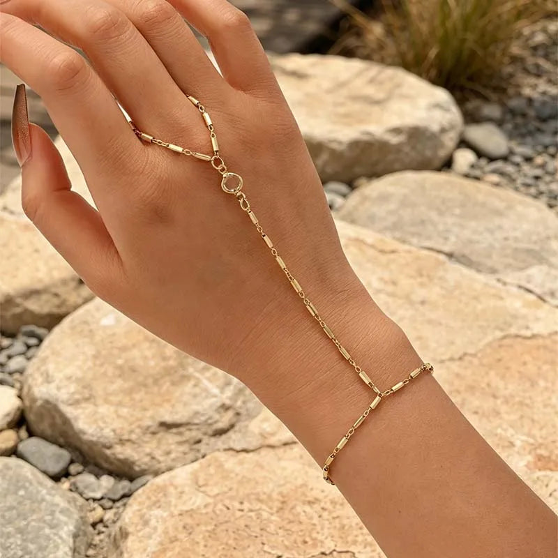 Bracelet de main Doré Alizé — présentation du modèle