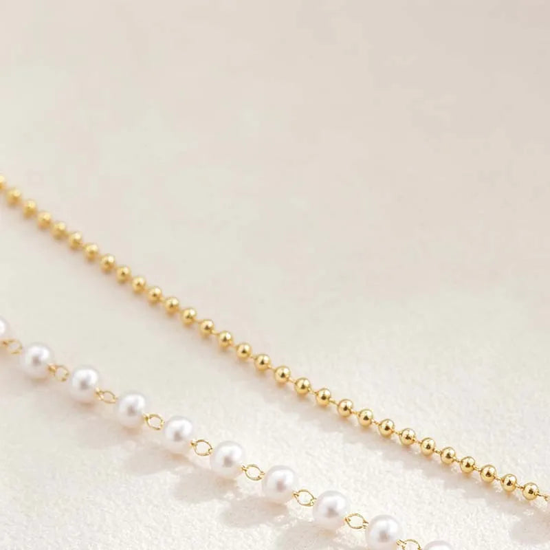 Bracelet de cheville Perla Dorée — forme et design