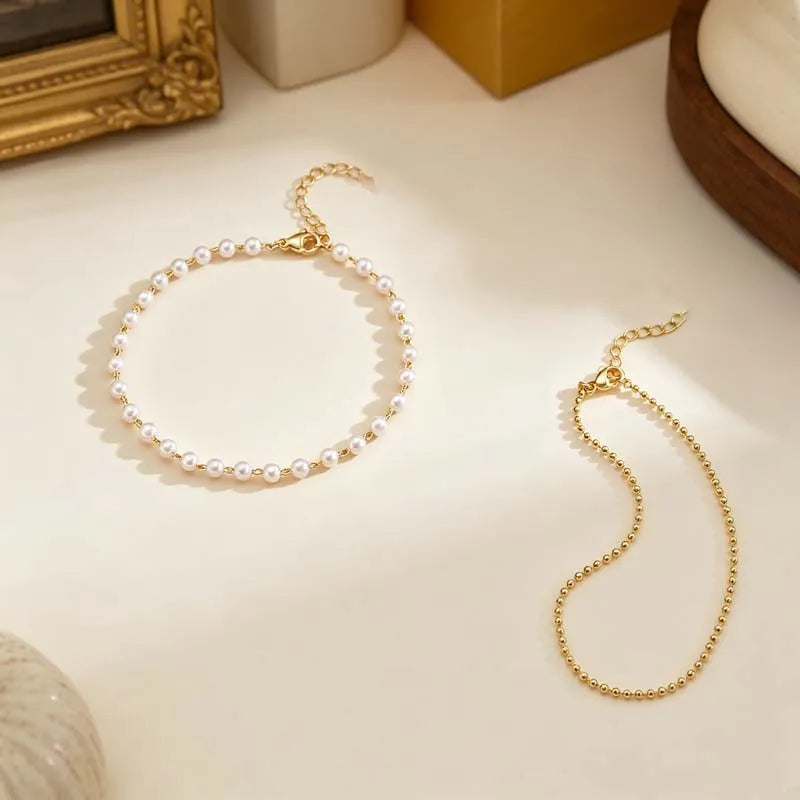 Bracelet de cheville Perla Dorée — style et rendu du modèle