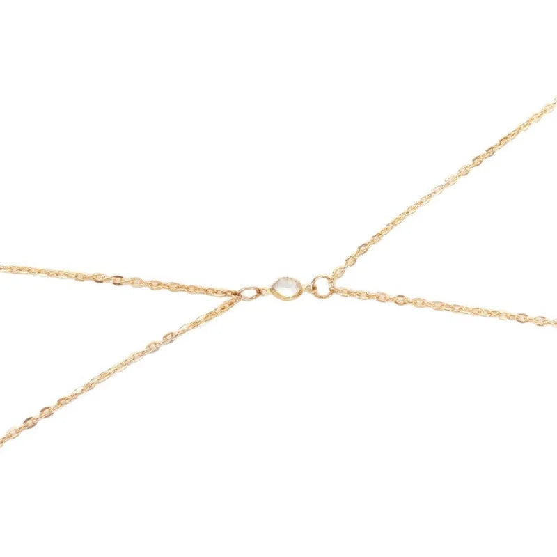 Chaîne de Corps Glamour (Dorée Pierre Brillante)