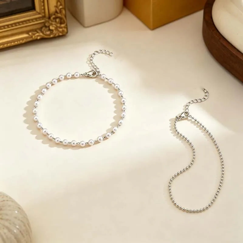 Bracelet de cheville Perla Dorée — vue complémentaire du bijou