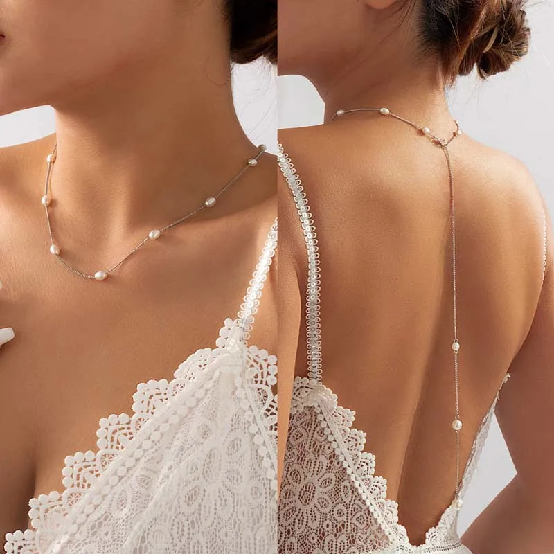 Collier de dos – Voile de Perles