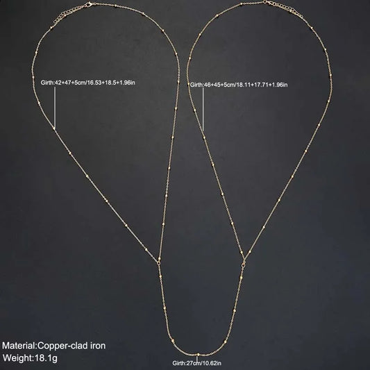 Chaîne de Corps Perles Dorées