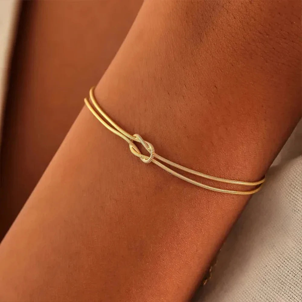 Bracelet chaîne serpent - vue du modèle