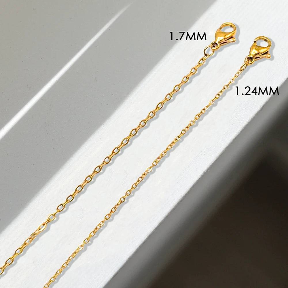 Collier ras de cou en acier inoxydable - vue du modèle
