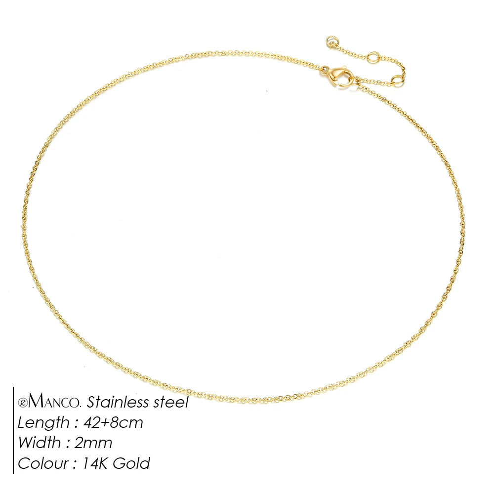 Collier ras de cou en acier inoxydable - détail de la chaîne