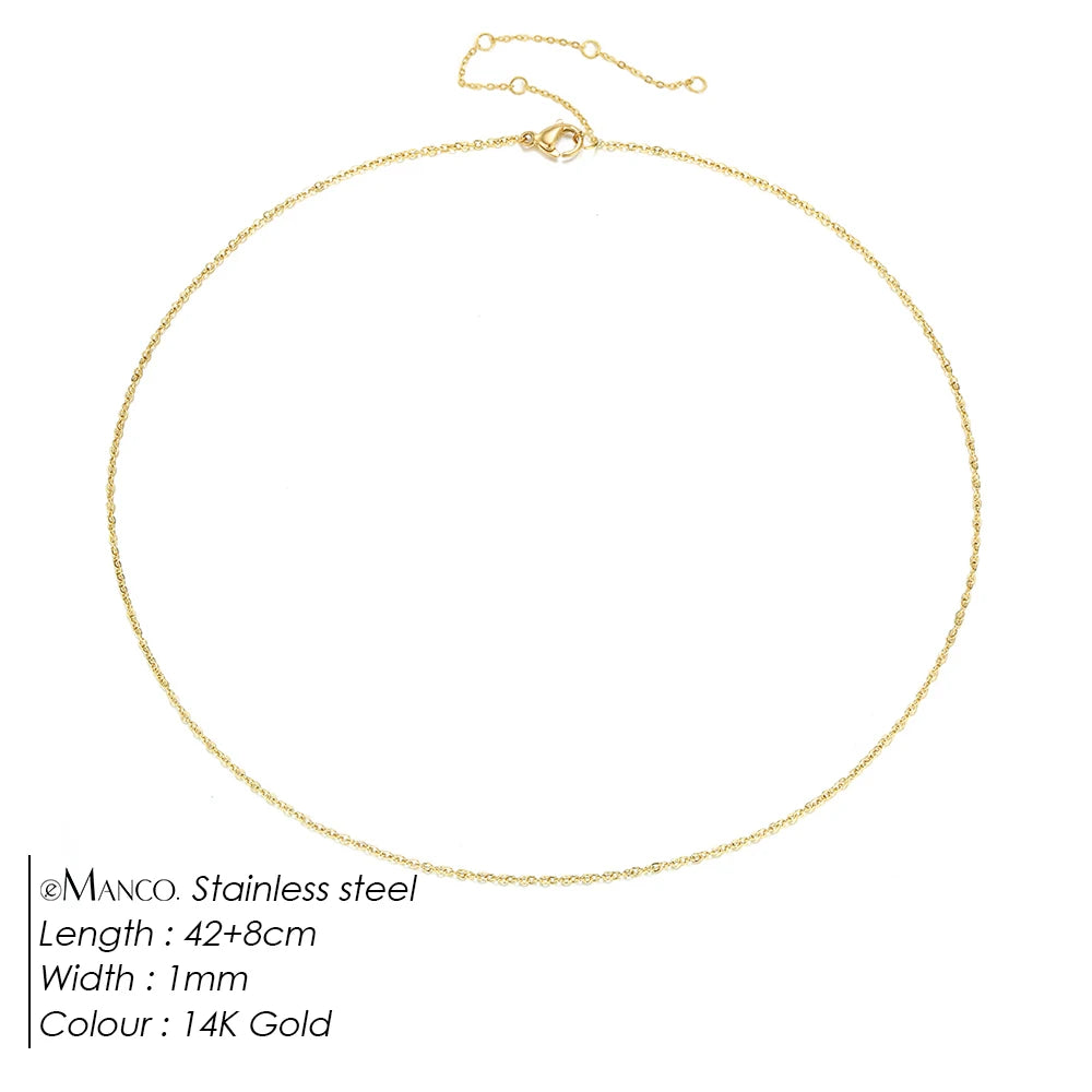 Collier ras de cou en acier inoxydable - détail