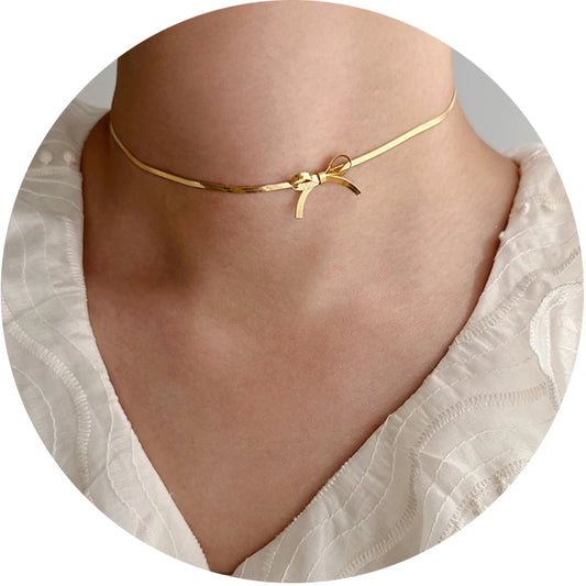 Collier ras de cou en acier inoxydable - chaîne fine