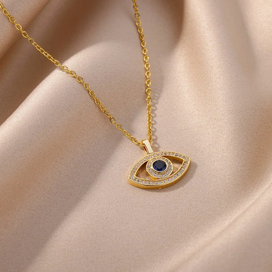 Pendentif Mauvais Oeil Or